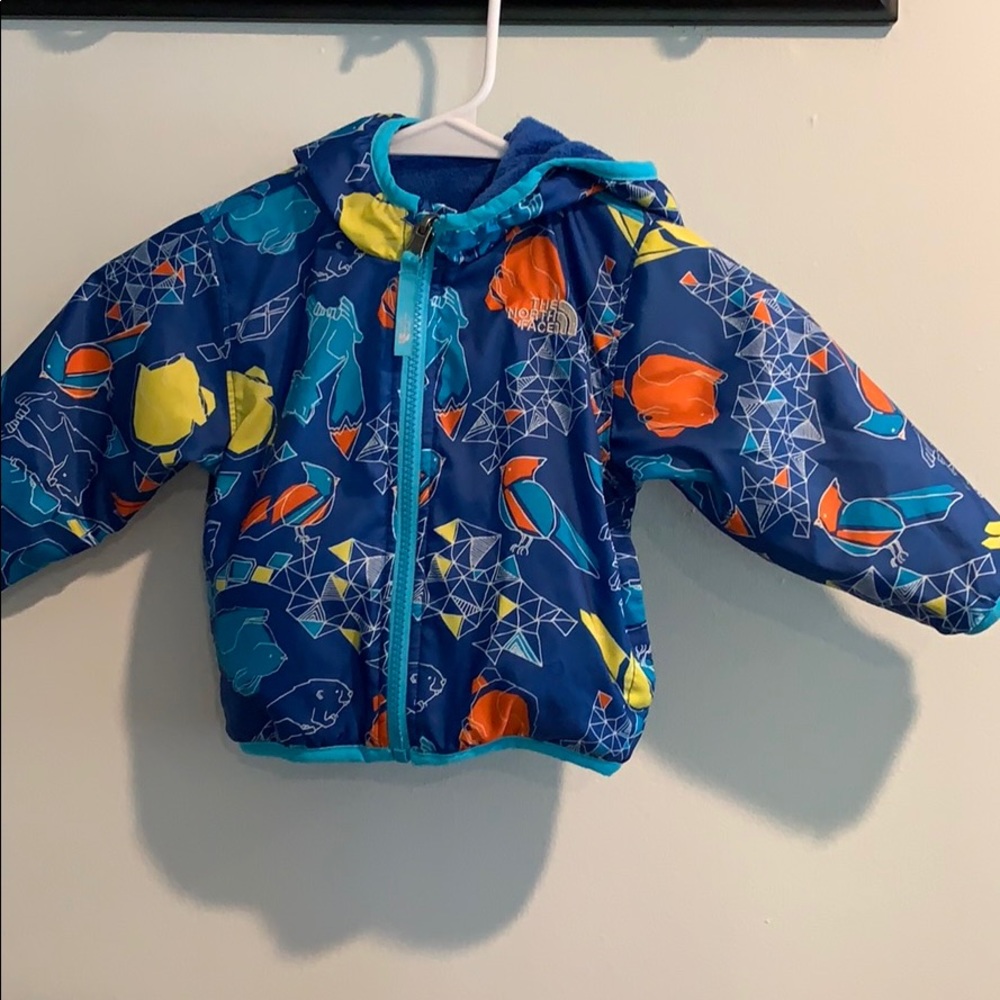 North Face 6-12 month reversible jacket